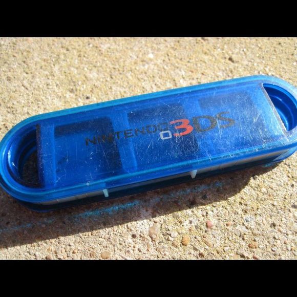 Nintendo 3DS Super Mario Luigi Plastic Game Storage Case Scuffed 3 Games Shift - Picture 4 of 10